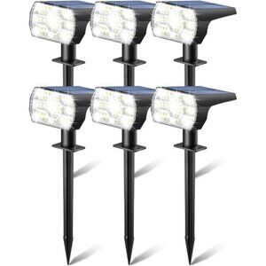 Outdoor Solar Lights Waterproof IP68 LED Spot Lights Yard Patio Garden Pathway